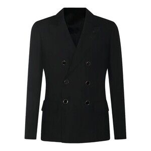 Lardini Double-Breasted Tailored Jacket With Flap Pockets - NWT